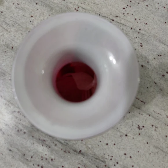 Vintage 1950s Murano Hand-Blown Red & Black Art Glass Vase – 9.5
